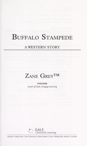 Tapa de Buffalo stampede