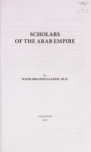 Tapa de Scholars of the Arab Empire