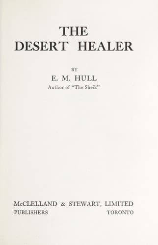 Tapa de The desert healer