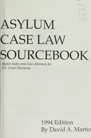 Tapa de Asylum case law sourcebook