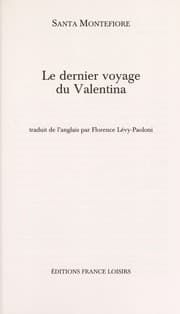 Tapa de Le dernier voyage du Valentina