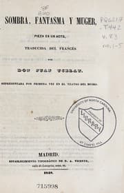 Tapa de Sombra, fantasma y muger