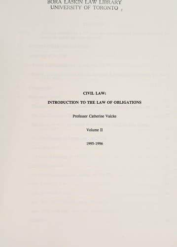 Tapa de Civil law