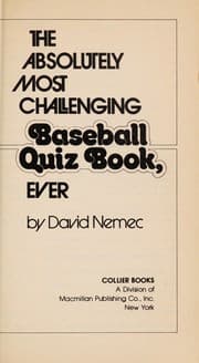 Tapa de The absolutely most challenging baseball quiz book, ever