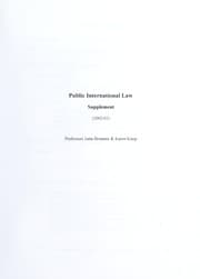 Tapa de Public international law