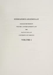 Tapa de Entertainment and sports law