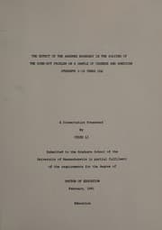 Tapa de The effect of the assumed boundary in the solving of the nine-dot problem on a sample of Chinese and American students 6-18 years old