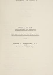 Tapa de The practice of criminal law