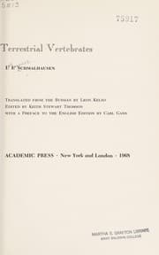 Tapa de The origin of terrestrial vertebrates