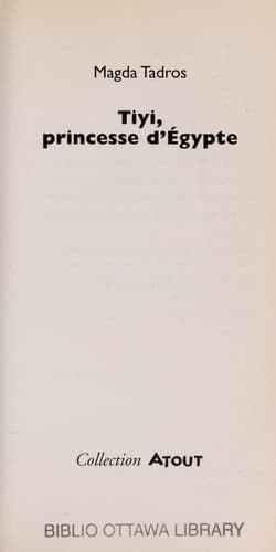 Tapa de Tiyi, princesse d'Egypte