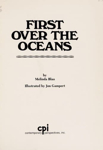 Tapa de First over the oceans