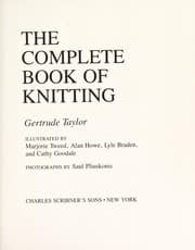 Tapa de The complete book of knitting