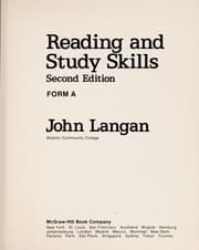 Tapa de Reading and Study Skills