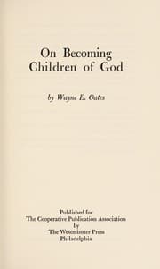 Tapa de On becoming children of God