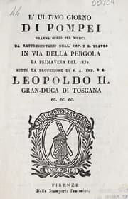 Tapa de L'ultimo giorno di Pompei