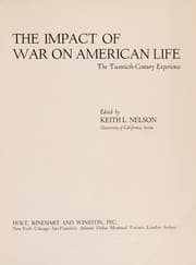 Tapa de The impact of war on American life