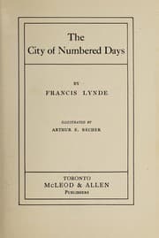 Tapa de The city of numbered days