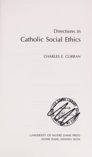 Tapa de Directions in Catholic social ethics