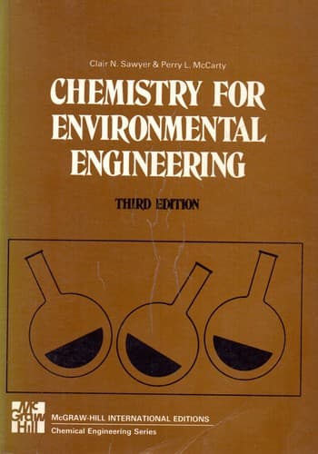 Tapa de Chemistry for environmental engineering