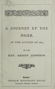Tapa de A journey up the Niger, in the Autumn of 1877