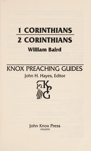 Tapa de 1 Corinthians, 2 Corinthians