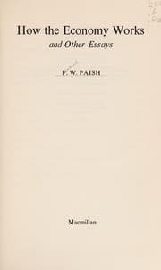 Tapa de How the economy works, and other essays