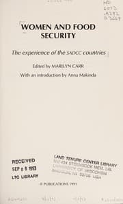 Tapa de Women and food security