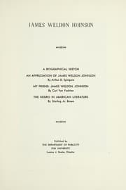 Tapa de James Weldon Johnson