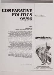 Tapa de Comparative politics 95/96