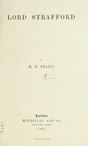 Tapa de Lord Strafford