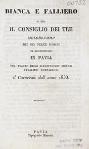 Tapa de Bianca e Falliero, o sia, Il consiglio dei tre