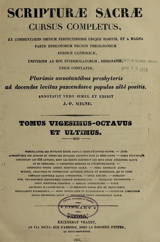 Tapa de Scripturae Sacrae Cursus Completus