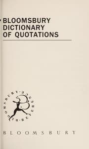 Tapa de Bloomsbury dictionary of quotations