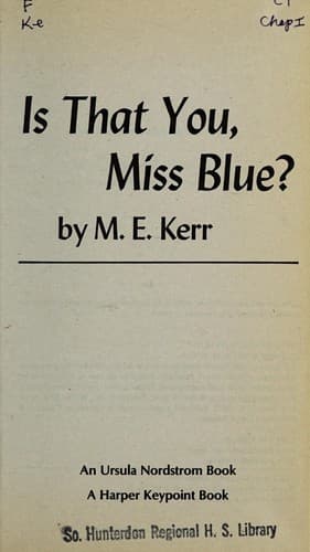 Tapa de Is that you, Miss Blue?