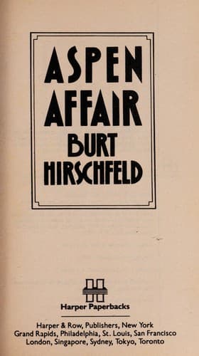 Tapa de The Aspen Affair