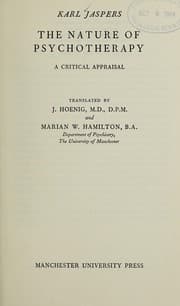 Tapa de The nature of psychotherapy