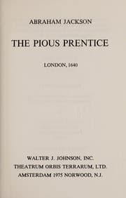Tapa de The pious prentice