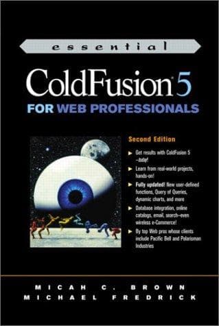 Tapa de Essential ColdFusion 5 for Web professionals