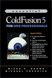 Tapa de Essential ColdFusion 5 for Web professionals