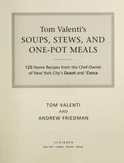 Tapa de Tom Valenti's soups, stews, and one-pot meals