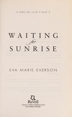 Tapa de Waiting for sunrise