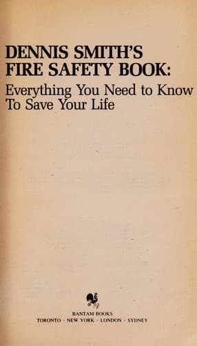 Tapa de Dennis Smith's Fire Safety Book