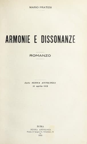 Tapa de Armonie e dissonanze