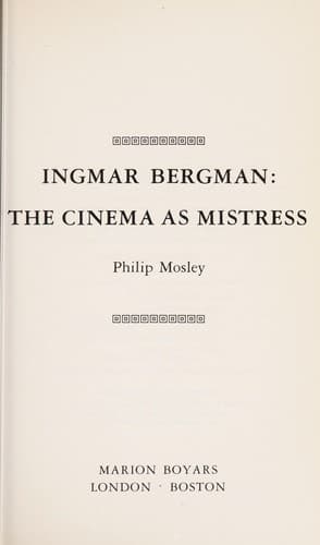 Tapa de Ingmar Bergman