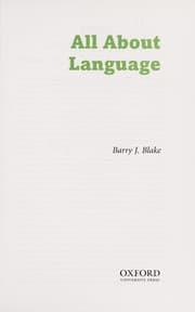 Tapa de All about language