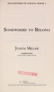 Tapa de Somewhere to belong