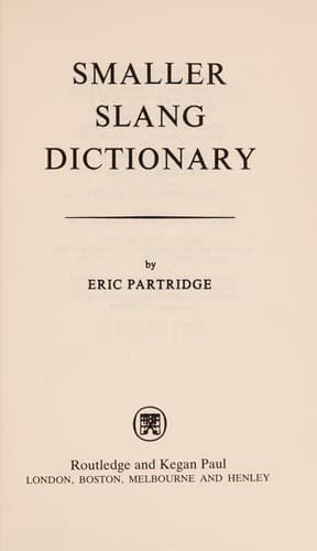 Tapa de Smaller slang dictionary