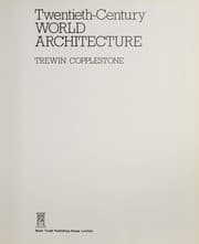 Tapa de Twentieth-Century World Architecture