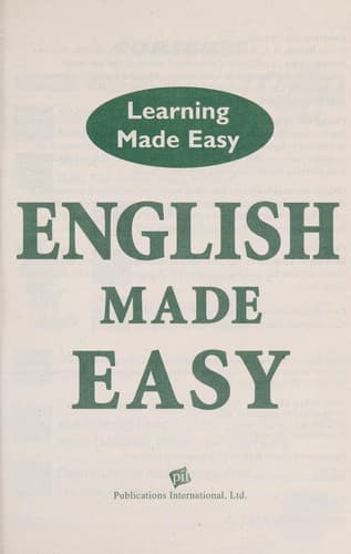 Tapa de English made easy