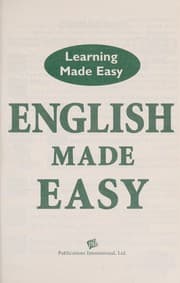 Tapa de English made easy